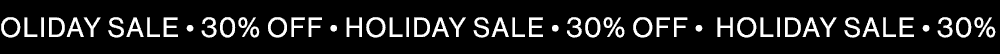 Holiday Sale 30% off