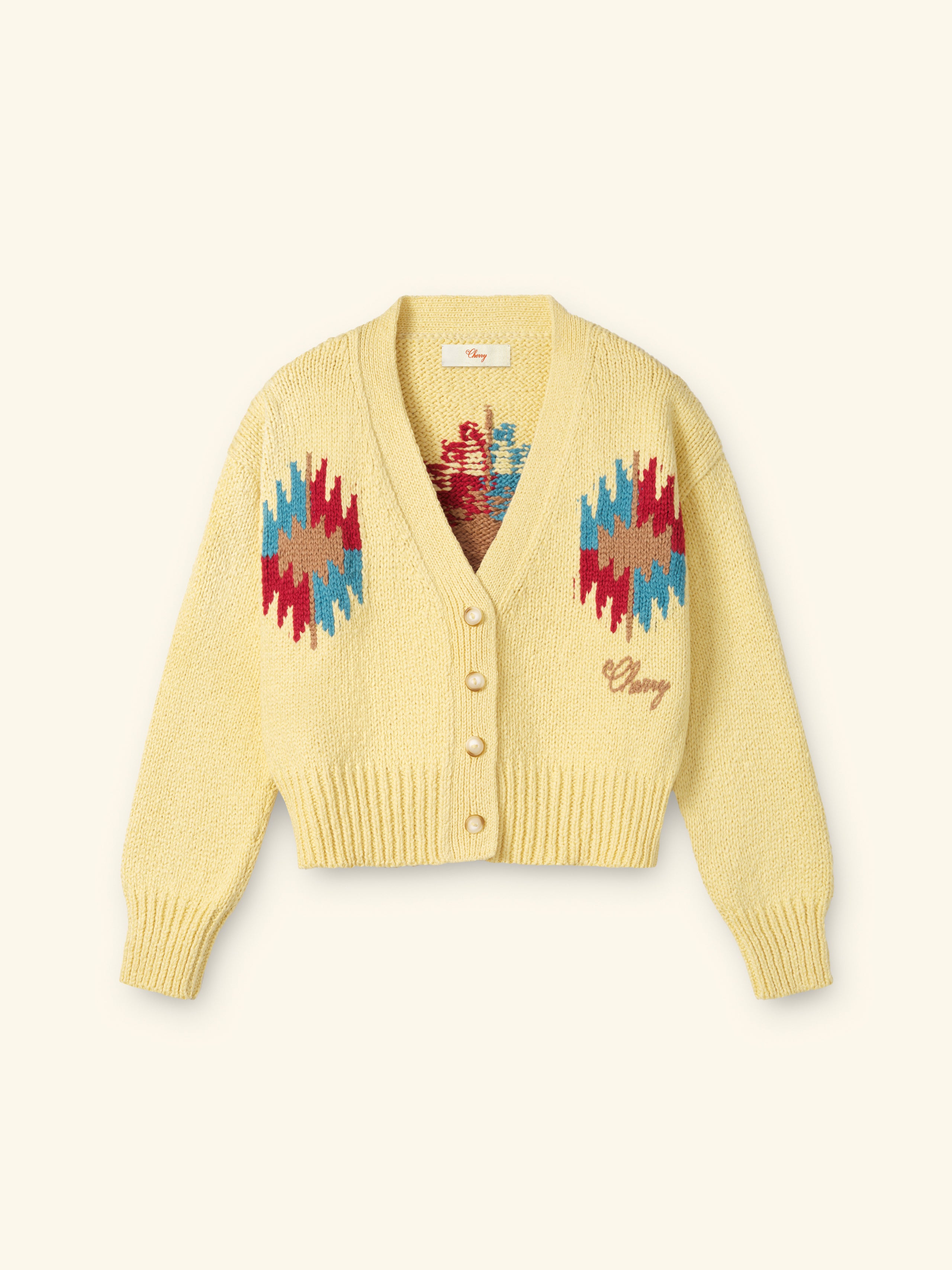 Image of Women's Frontier Cropped Cardigan (Butter Yellow)