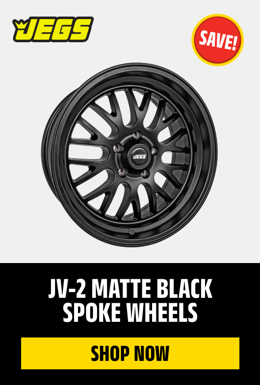JV-2 Matte Black Spoke Wheels