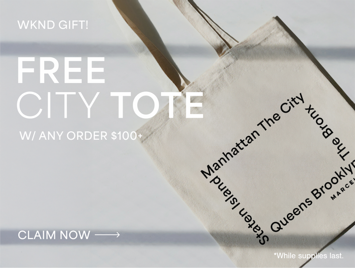THIS WKND! FREE TOTE THE CITY W/ ANY ORDER $100+ CLAIM NOW → *While supplies last.
