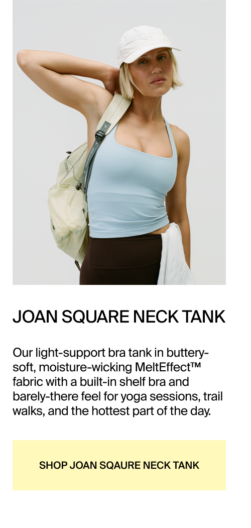 Shop Joan Square Neck Tank in Blue Fog