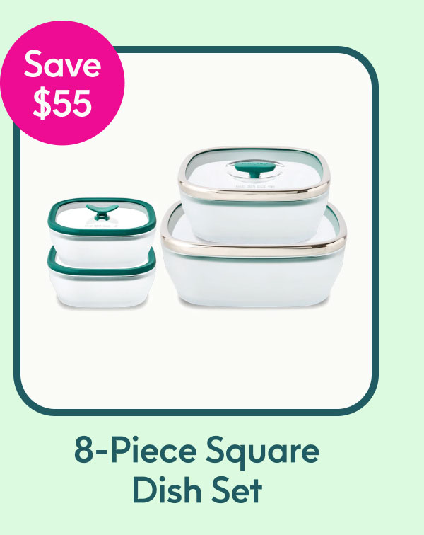8-Piece Square Dish Set