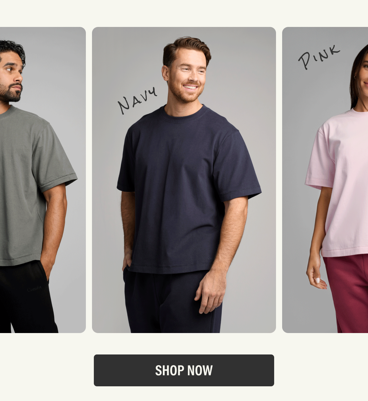 Black | Grey | Navy | Pink | White