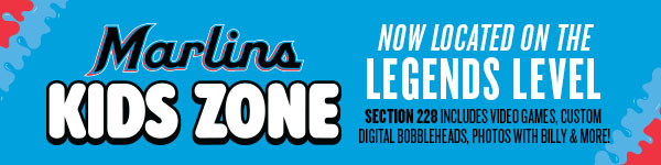 Marlins Kids Zone Now Located on the Legends Level