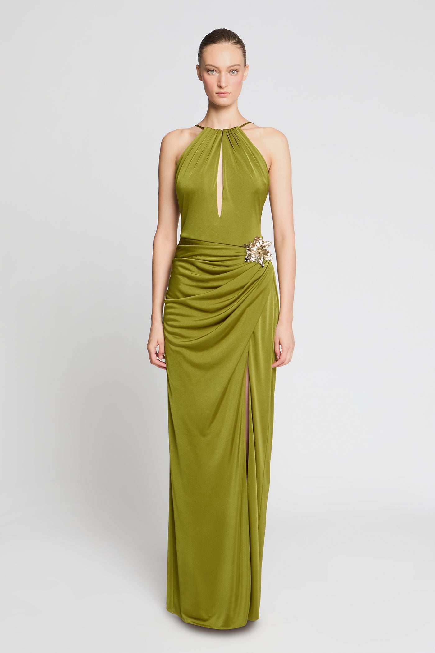 Image of Elin Gloss Jersey Gown