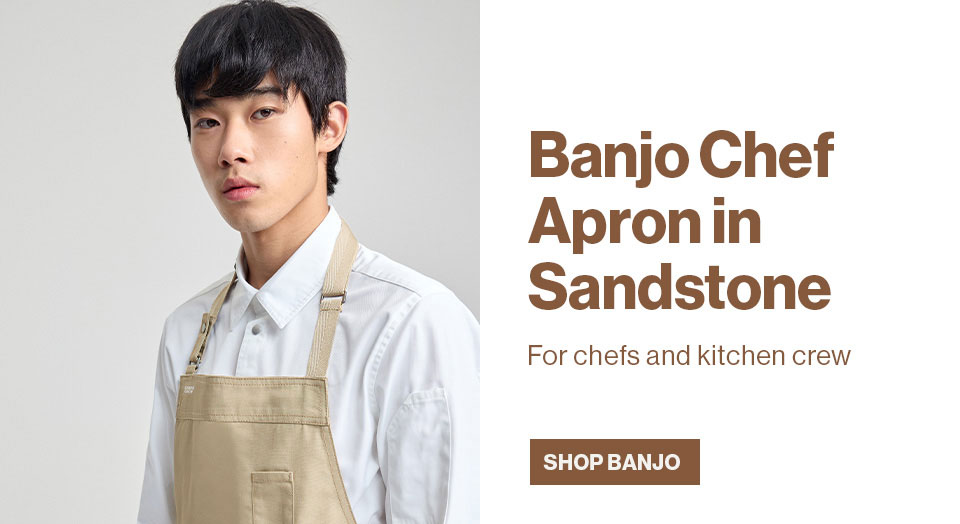 Banjo Chef Apron in Sandstone
