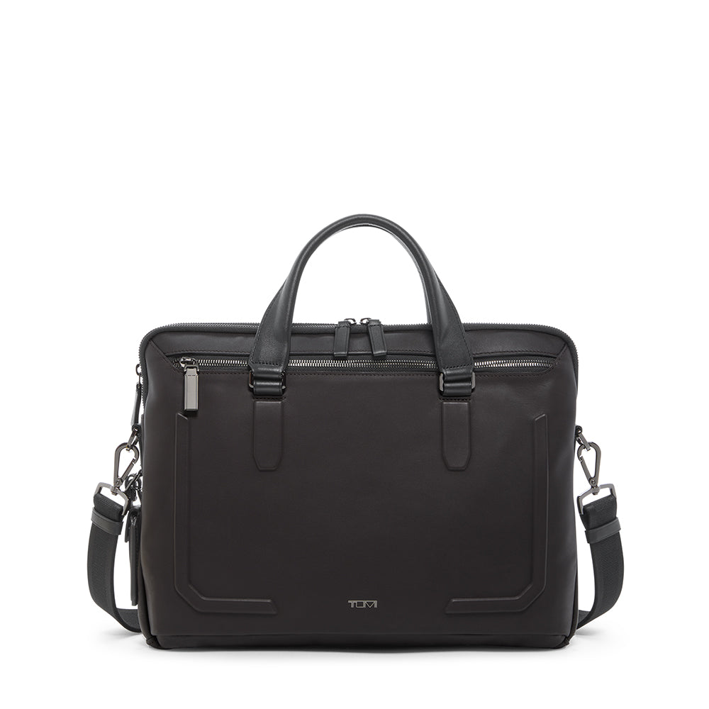 Tumi Harrison Sycamore Slim Brief Espresso Brown Bombe
