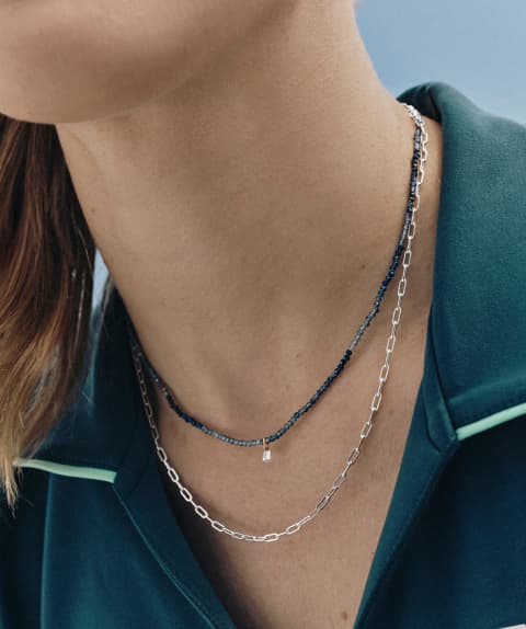New drilled lab grown diamond necklace.