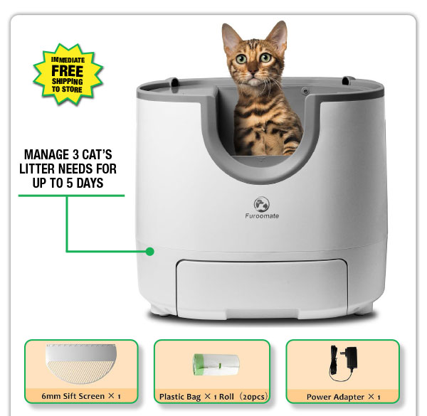 Furooomate XL Self-Cleaning Litter Box - ONLY $88.99 After Rebate*!