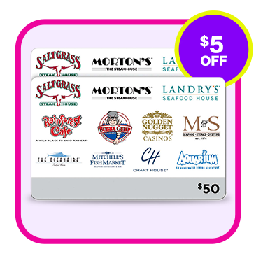 Landry's Multi-Brand Restaurants and More Two $50 eGift Cards ($100 Value)