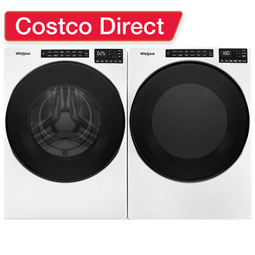 Whirlpool 5.0 cu. ft. Front Load Washer with Quick Wash Cycle and 7.4 cu. ft. Dryer Package