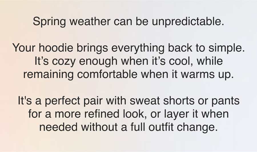 Spring weather can be unpredictable