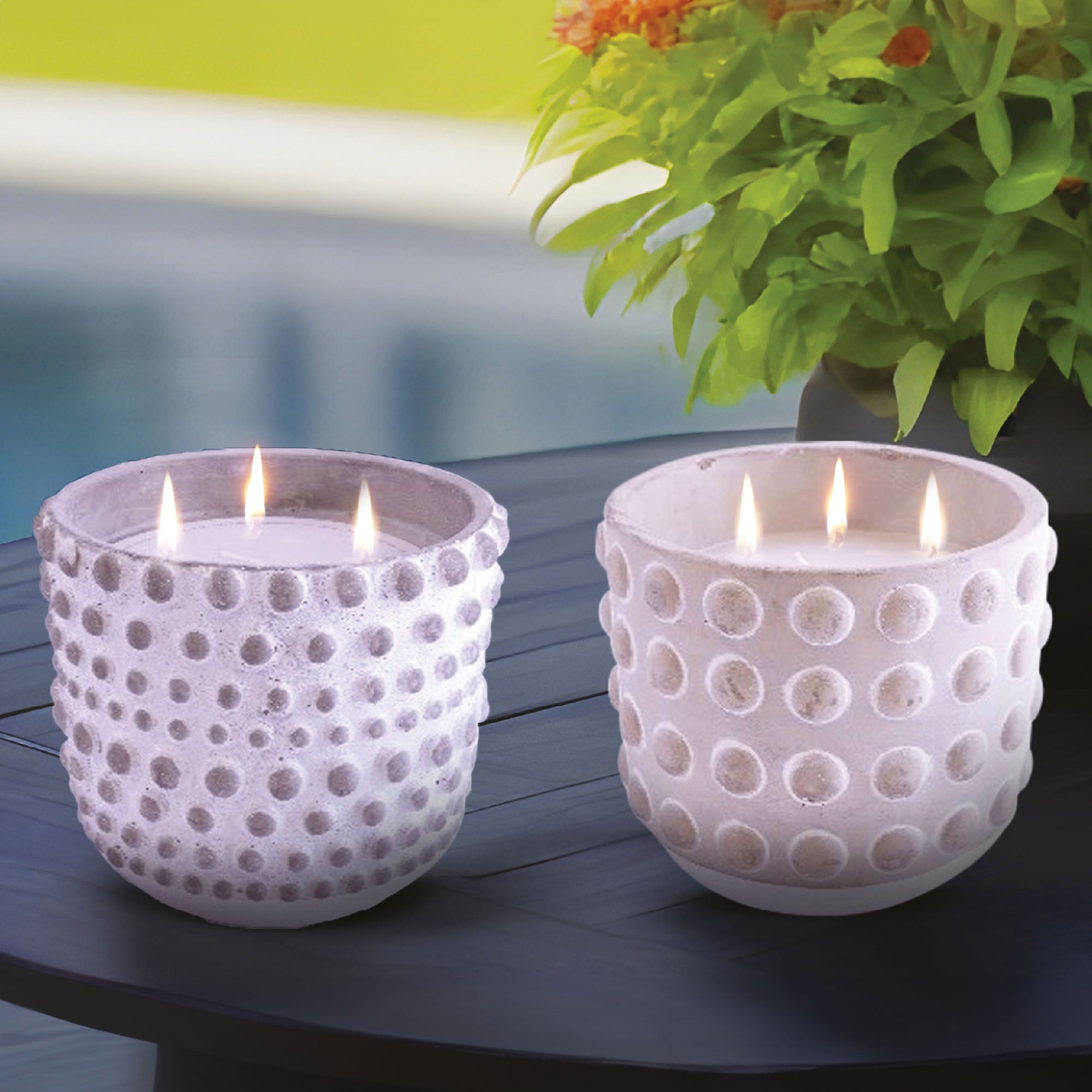 Outdoor Citronella Candle, 2-Pack