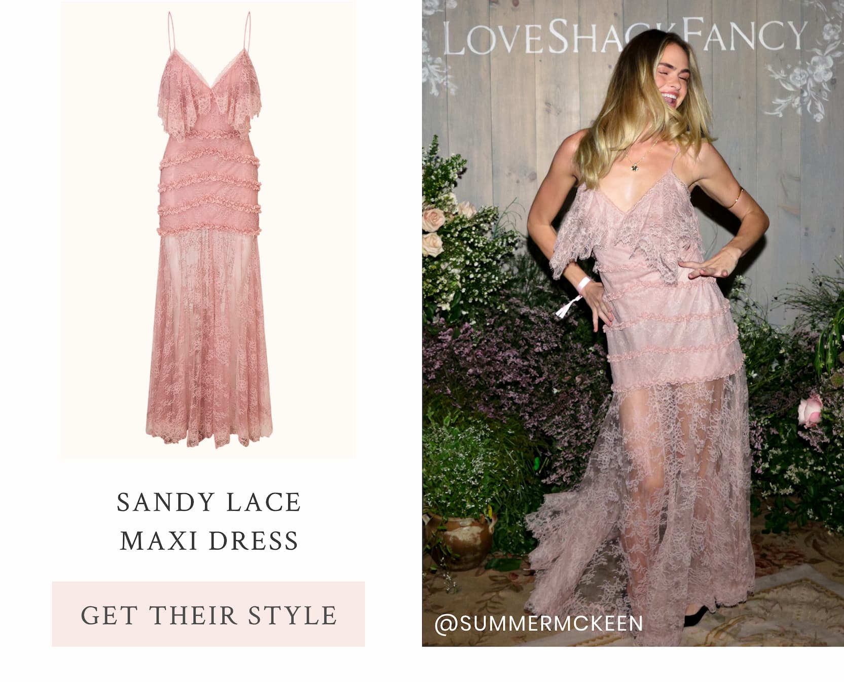 Sandy Lace Maxi Dress <GET THEIR STYLE>
