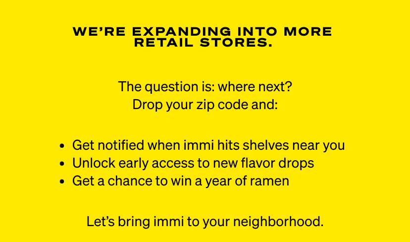 We're expanding into more retail stores. 