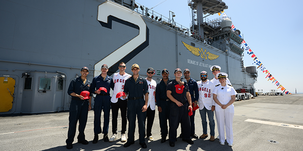 Angels Baseball Fleet Week Visit