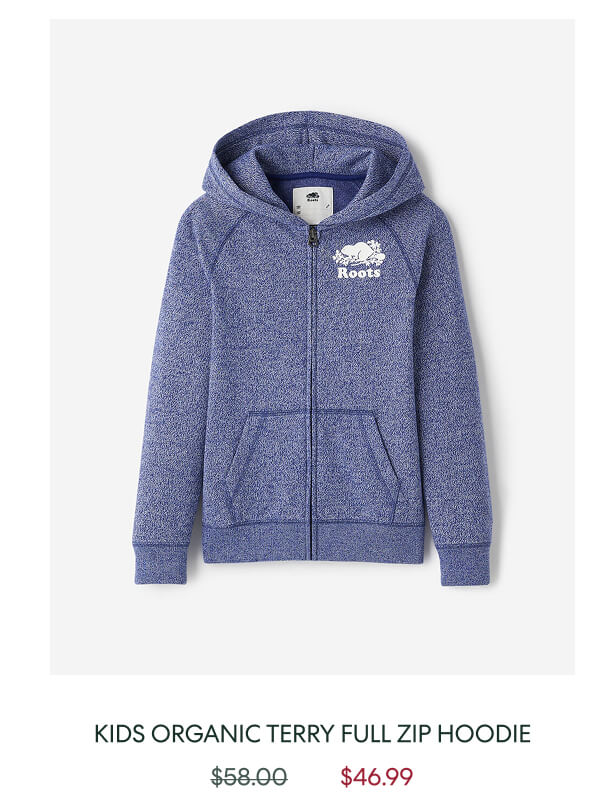 Kids Organic Original Terry Full Zip Hoodie