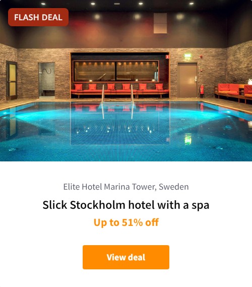 Slick Stockholm hotel with a spa