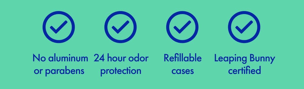 no aluminium or parabens 