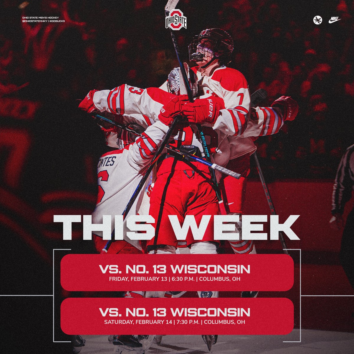 LOVE IS IN THE SCHOTT | Ohio State Men's Hockey vs. No. 13 Wisconsin