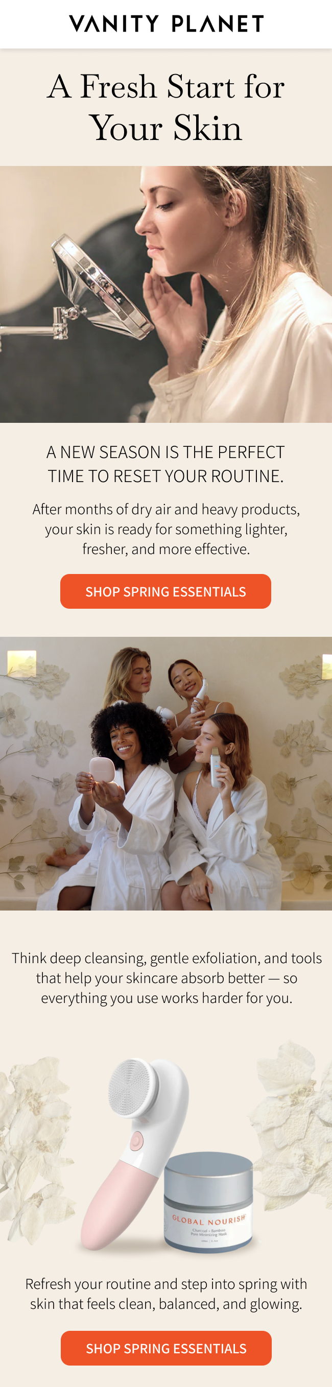After months of dry air and heavy products, your skin is ready for something lighter, fresher, and more effective.