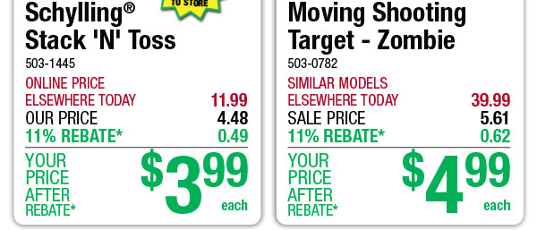 Moving Shooting Target - Zombie - ONLY $4.99 After Rebate*!