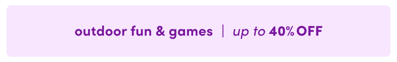outdoor fun & games sale