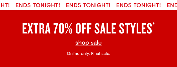 70% off sale