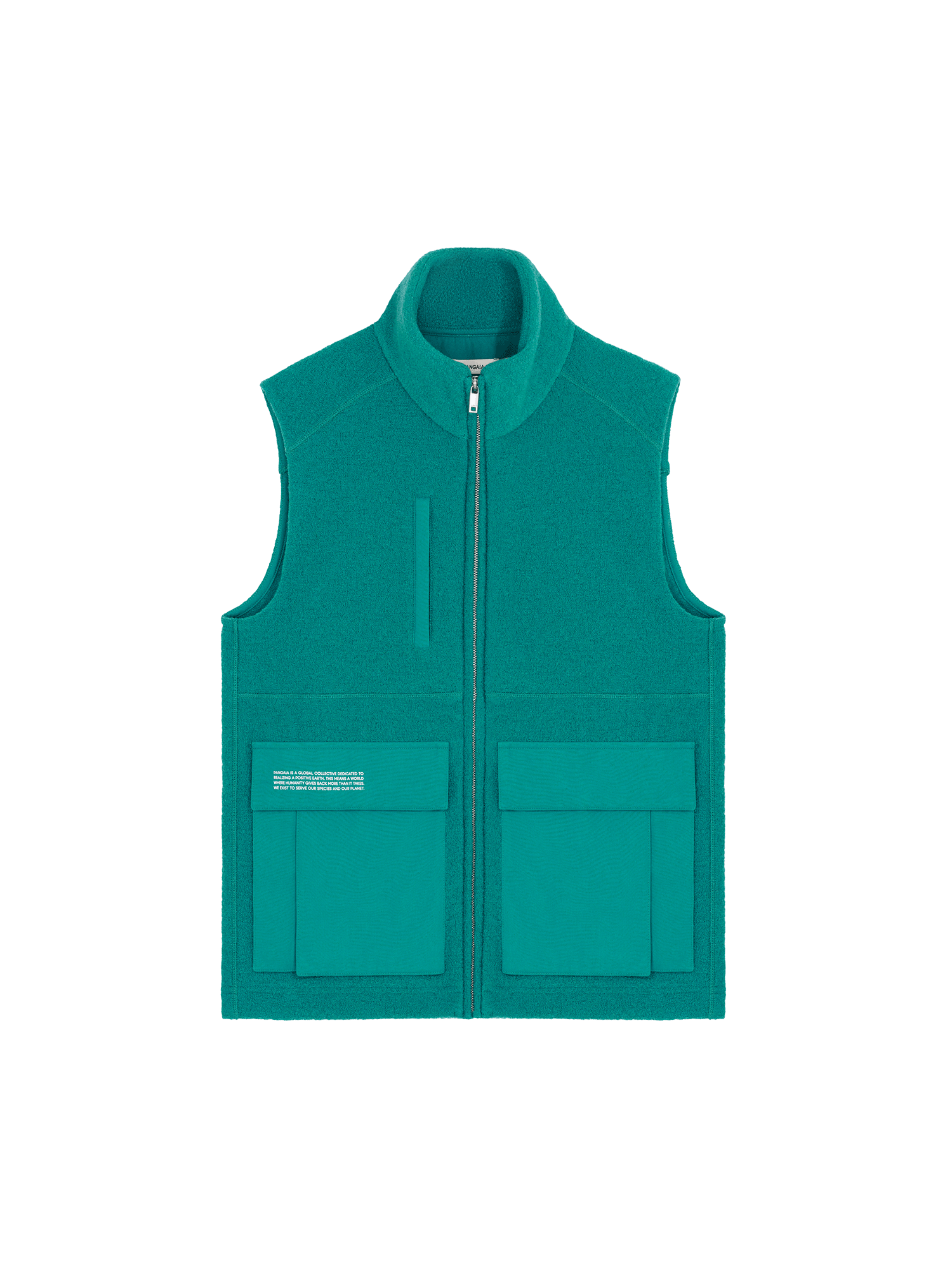 Image of Mens DNA Utility Wool Gilet—scarab teal