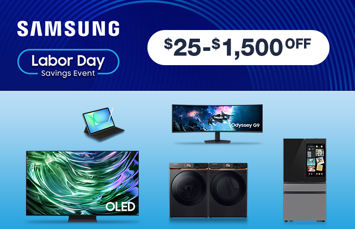 Samsung Appliances $25 - $1,500 OFF