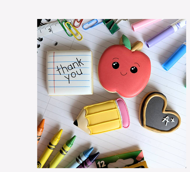 Thank You Teacher Mini Biscuits