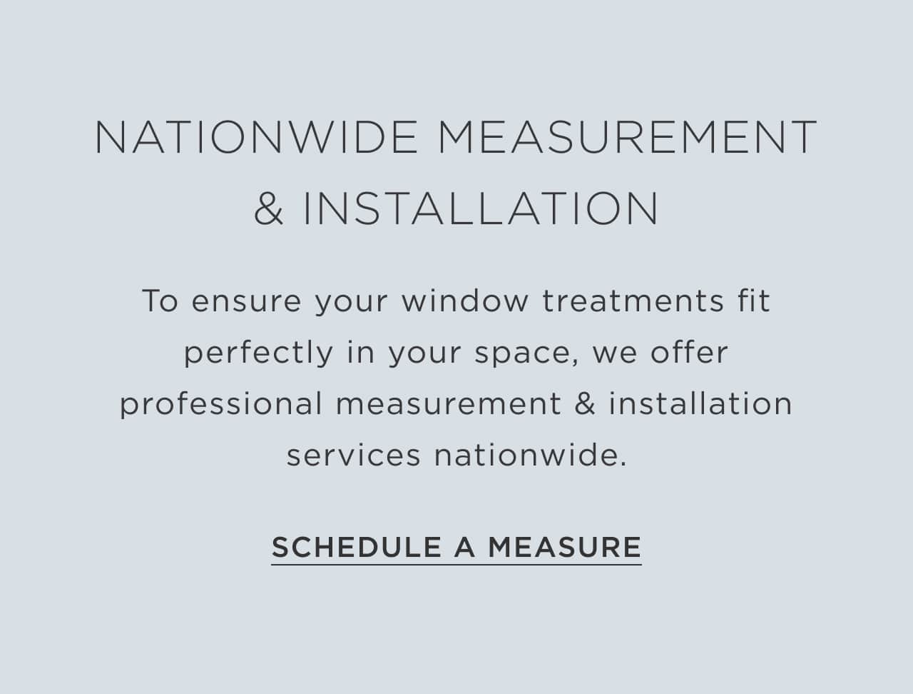 Schedule a Measure