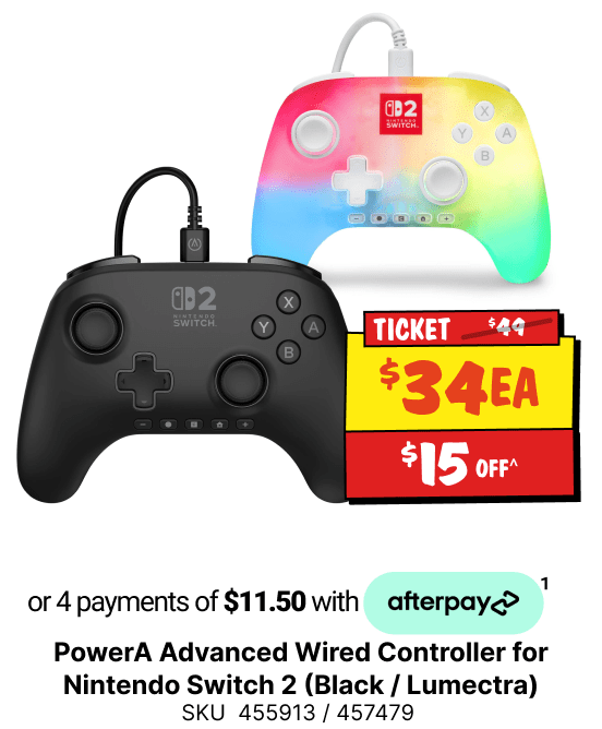 PowerA Advanced Wired Controller with Hall Effect Modules for Nintendo Switch 2 (Black)