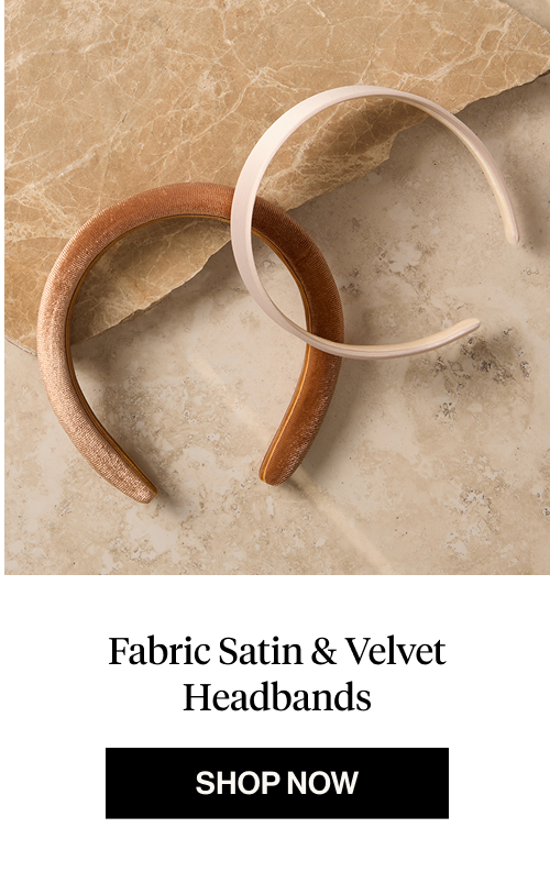 Cream & Camel Satin & Velvet Headbands