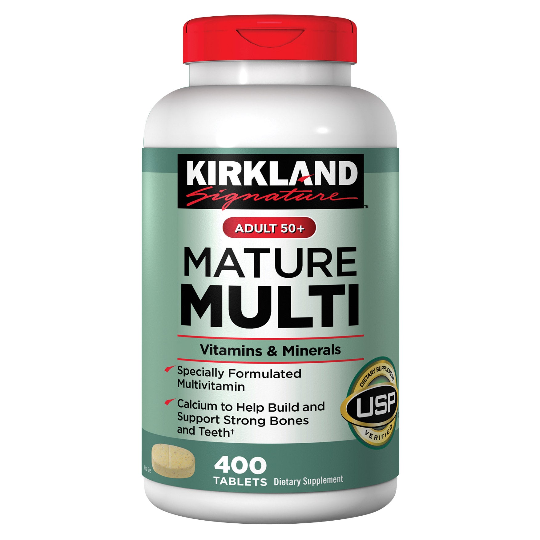 Kirkland Signature Adult 50+ Mature Multi Vitamins and Minerals, 400 Tablets