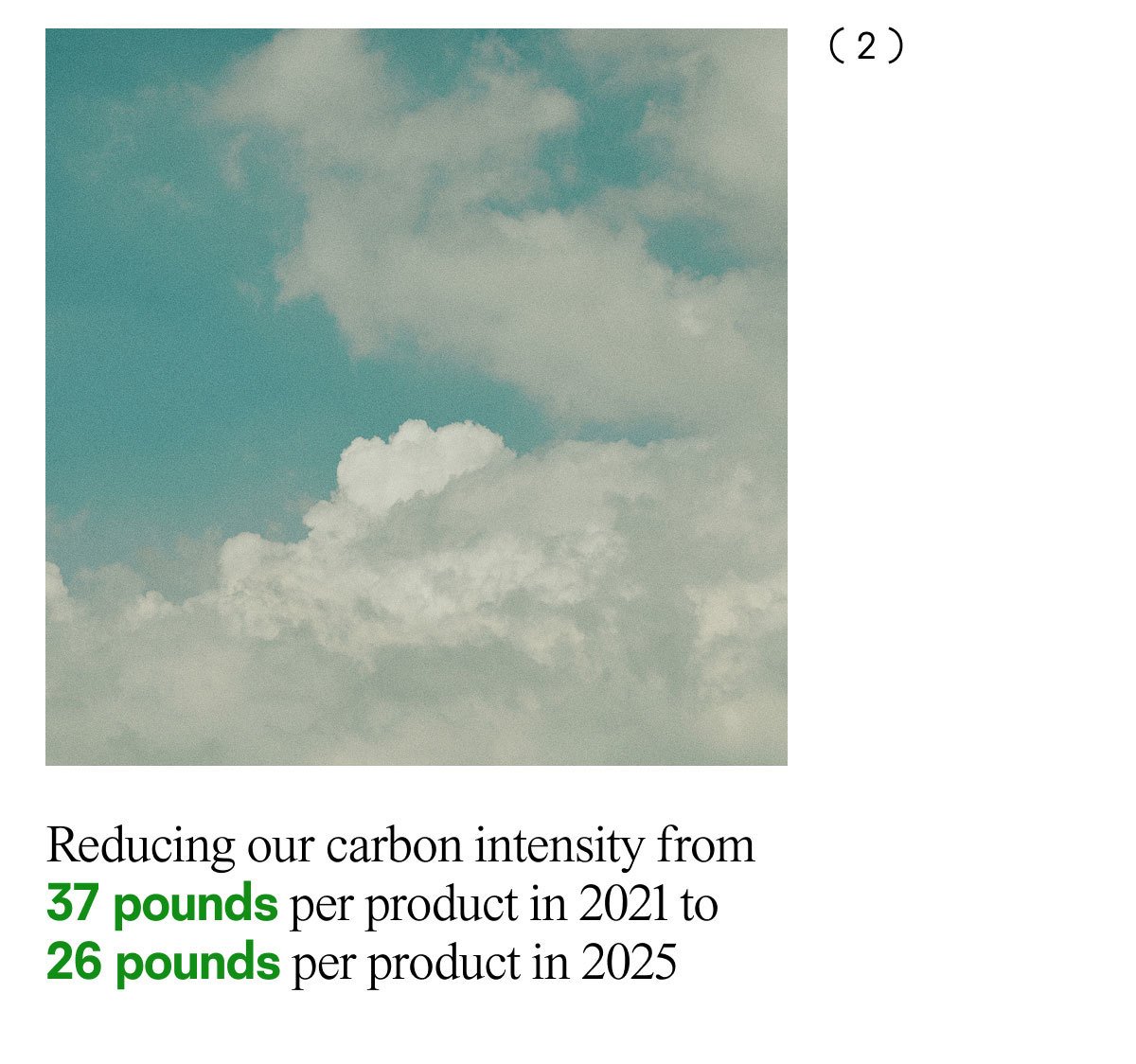 Reducing our carbon intensity