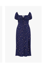 Shop the Abbie Short Sleeve Ditsy Print Maxi Dress