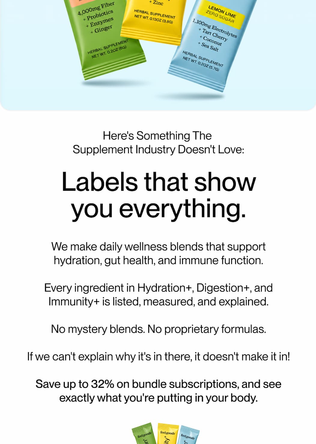 Labels that show you everything