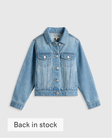 Girls 100% Organic Cotton Denim Jacket