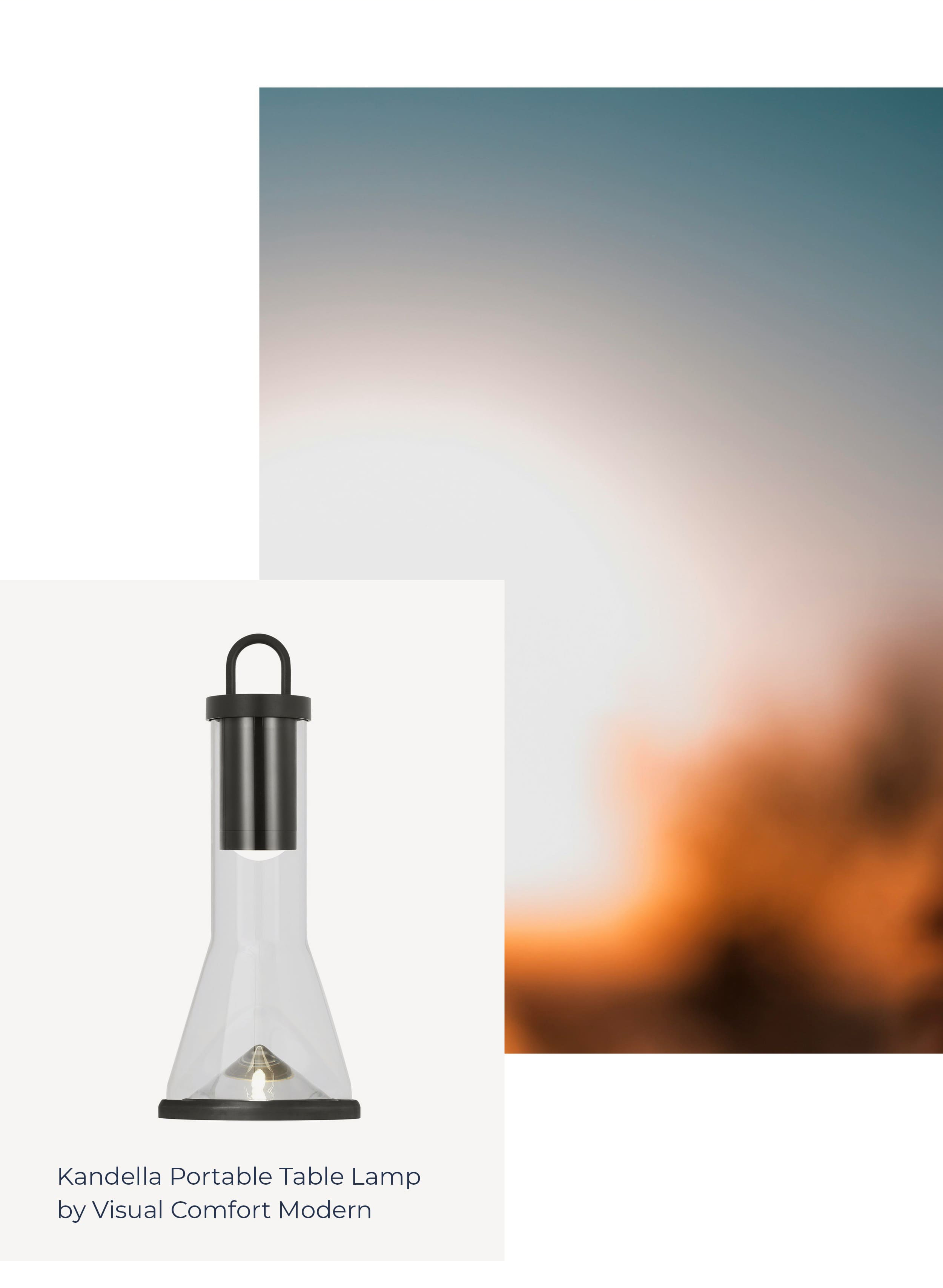 Kandella Portable Table Lamp by Visual Comfort Modern