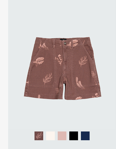 Women's Floral Marine Yarrel Printed Short