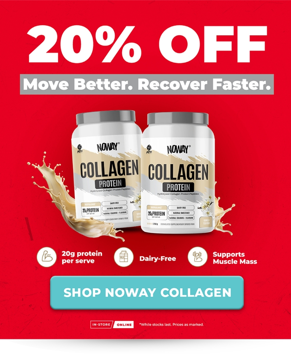 20% OFF ATP SCIENCE COLLAGEN PROTEIN