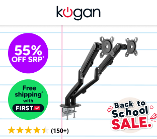 Kogan Full Motion Gas Spring Dual Monitor Arm for 17" - 32" Monitors Product Image