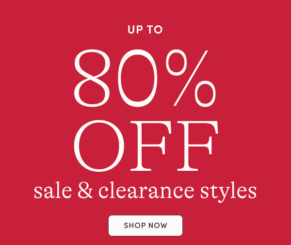 Up to 80% off sale & clearance