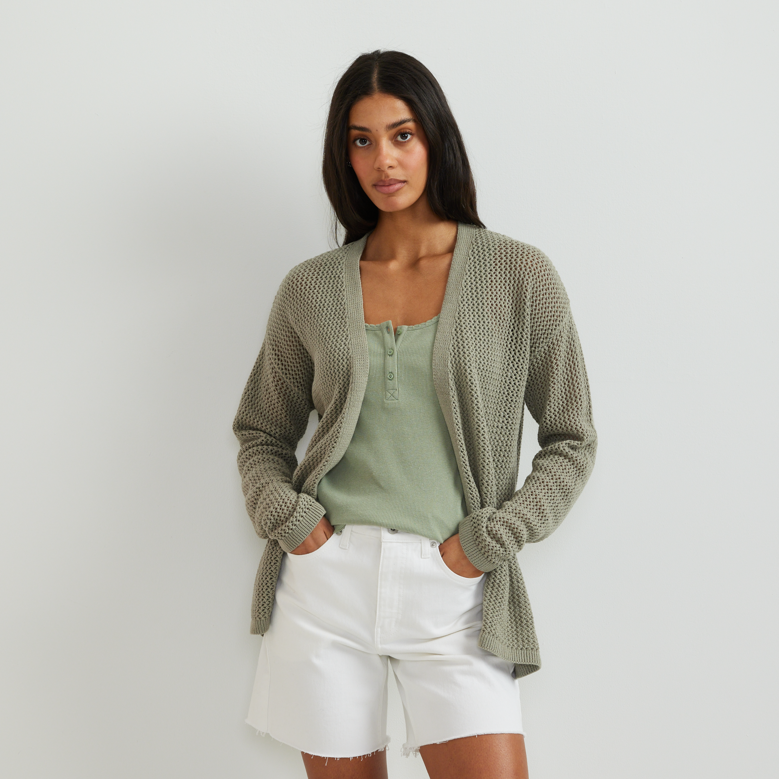 Image of Women's Open-Front Cardigan