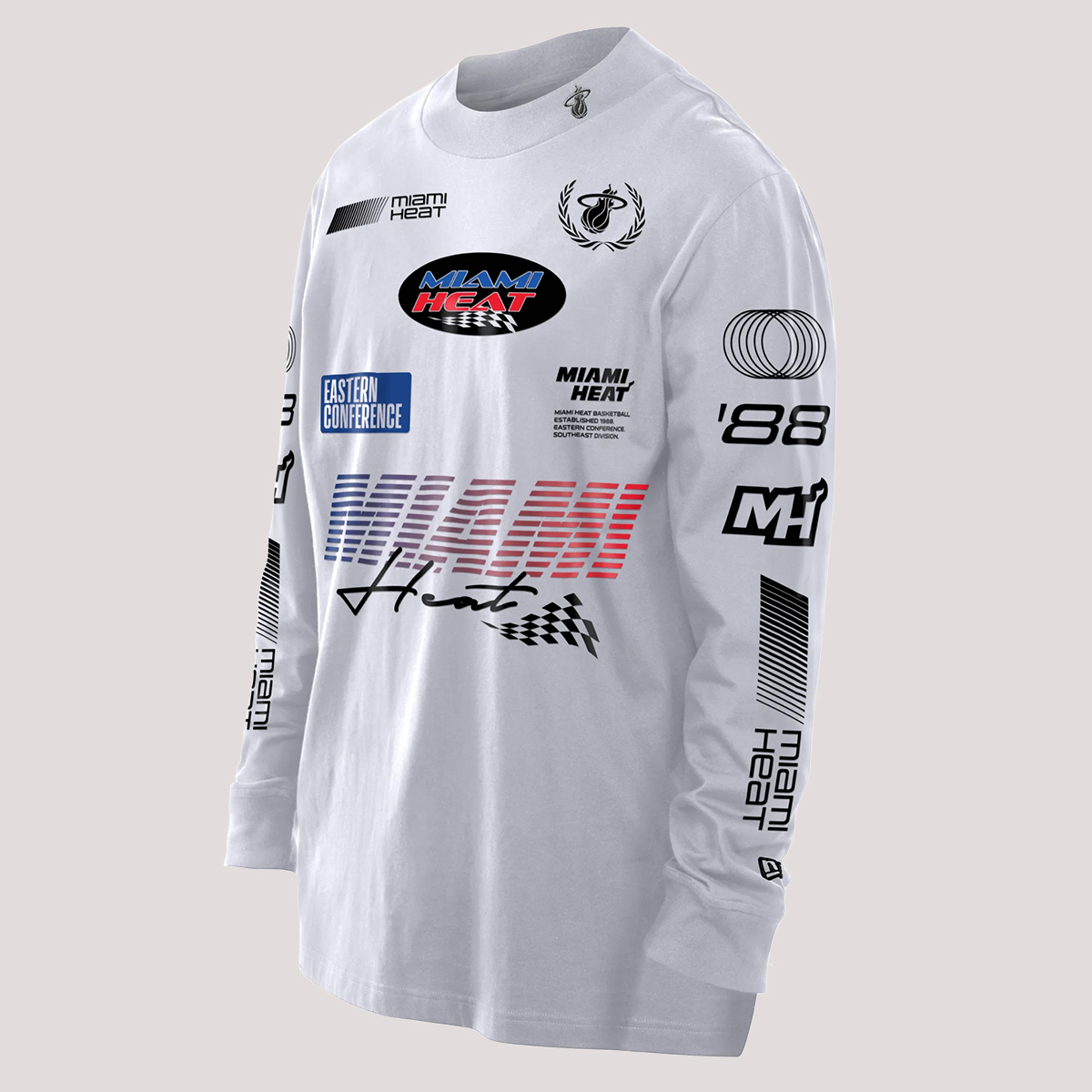New Era Miami HEAT Race Mock Tee