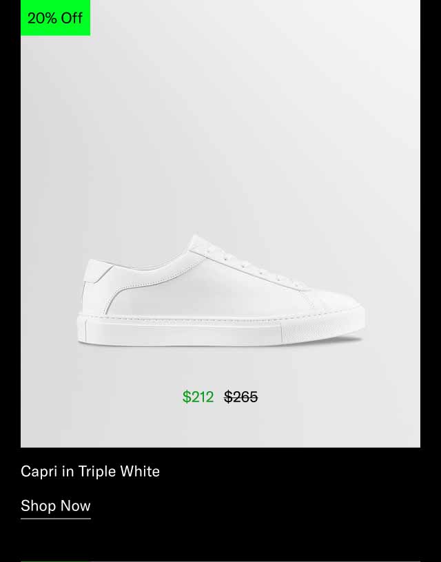 Capri in Triple White. Shop Now
