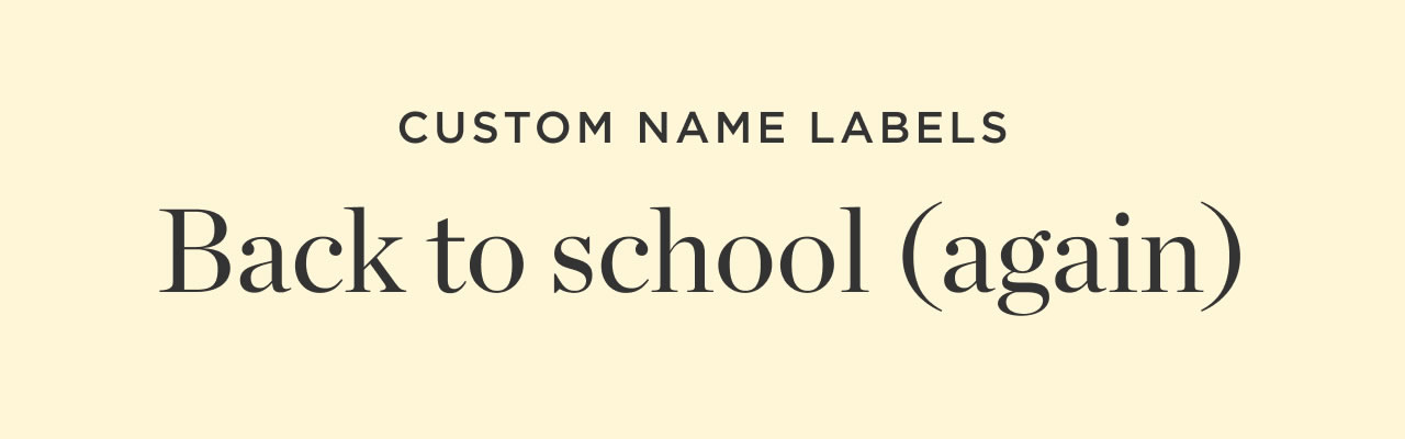 Back to School