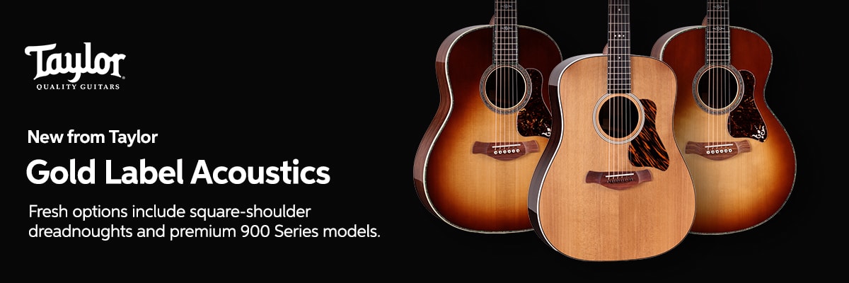 New from Taylor: Gold Label Acoustics