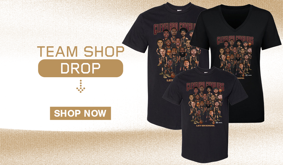 Team Shop Drop - Team Caricature Tee. Click to shop now
